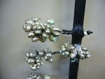 メッキ治具　吊り棒はリン青銅、丸い粒状の部位がニッケル。